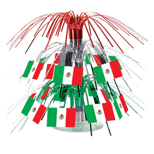 Michaels, Beistle 7.5" Mexican Flag Mini Cascade Centerpieces, 2ct. – Category: Party Decorations